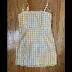 Forever 21 Mini Yellow Plaid Dress